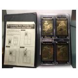 Dale earnhardt 22k gold card collection