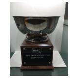 Vintage bike racing trophy cup