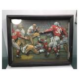 3d football shadow box