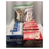 Mixed sports cards sets not complete