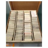 Huge box of mixed sports cards baseball