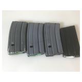 Lot of 4 Metal AR-Stoner AR-15/M-14 magazines -