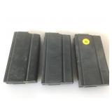 Lot of 3 Metal 308 Cal magazines