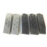 Lot of 5 1911 magazines - 1 is a Colt