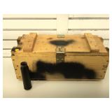 Wooden crate with 30mm Shell Casings
