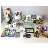 CocaCola box with vintage curlers and garter