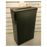 Large Metal Military ammo can with empty 60mm
