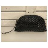 Cole Haan Black Patent/Suede Leather Large Dome