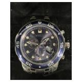 Invicta Pro Diver Chronograph, blue dial and date