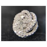 .925 Sterling Silver and Diamond .50 CTW single