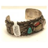 Sterling Silver Hand Made Native American Cuff