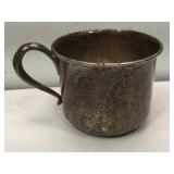 Vintage Sterling Silver small Cup - engraved Jo