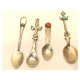 Lot of 4 SW Sterling Silver Spoons - Baby spoons