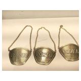 Topazio Casquinha Silver Plated Liquor Decanter