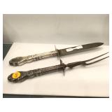 Antique Sterling Silver handled Carving Set -