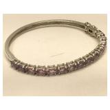 Sterling Silver cuff bracelet with clasp -