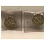 1942-D and 1943-S Walking Liberty Half Dollars