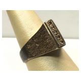 Sterling Silver ring with clear stones - size 10