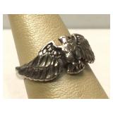 Sterling Silver Eagle ring - size 5