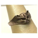 Sterling Silver Bat Ring - size 5.5
