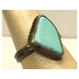 Sterling Silver NA ring with Turquoise stone -