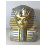 10in H Egyptian Ceramic Sculpture of The Mask of