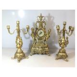 Vintage Baroque Style Grand Mantle Clock and