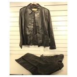 Ladies Leather suit, (Pants and Jacket) by