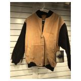 Black and Tan Suede Jacket by Pelle Sauvage. NWT
