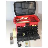 Large Plano Tackle Box well stocked with lures,