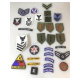 Lot of 20 approx Military patches