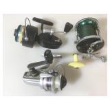 3 fishing reels , Ocean City 993 open reel,