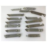 Lot of Vintage Brewery advertising can openers