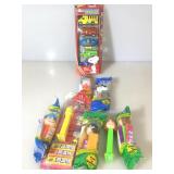Peanuts 5 vehicle pac, with group of Peanuts Pez