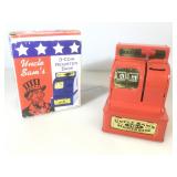 Uncle Sam 3 coin Register Bank in original box