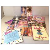 Lot of Barbie books, Calendars, Coloring books,