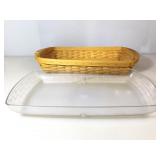 Lonaberger Basket, 23 inch server with insert ,