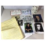 Assorted paper inc autographed photos inc 1996