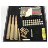 Lot of assorted ammo - 29 rounds 380, 50 Cal