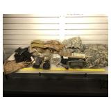 Lot of military clothing, cleaning kit, goggles
