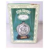 Ezra Brooks 1804 Silver Dollar Decanter Genuine