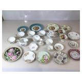 Assorted Fine China Teacups, Saucers and Plates.