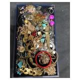 Tray Lot of Costume Jewelry. Tray not included.