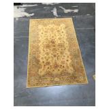 Hand tied Oriental rug, 60 x 96 inches, non slip