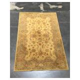 Hand tied Oriental rug, 60 x 96 inches, non slip