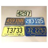 Lot of Vintage License Plates