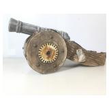 Toy model wood and metal cannon, 18 inches, non-