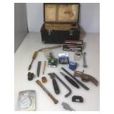 Vintage case - cloth over dovetailed wood , with