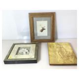 3 pcs wall Art, largest 10.5 x 12.5 inches,