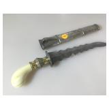 Vintage 13 inch Ivory handle Kris ( Keris) knife